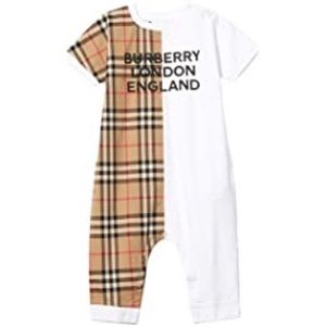 BURBERRY Half Check One-Piece (Infant)